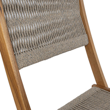 Javea Modern Coastal 3-Piece Acacia Wood Outdoor Folding Bistro Set - JONATHAN Y